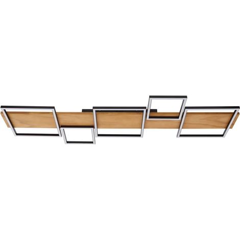 LED Ceiling Lightdimmable 'Galad' made of Wood for Living Room & Dining Room