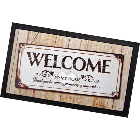 Zerbino Ingresso 40x70 Asciugapassi Antiscivolo Moderno 100% Made In Italy - H