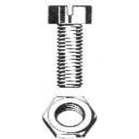 ORECA - 10 VITI PER METALLO TESTA CILINDRICA CON DADO ESAGONALE - 4X30MM