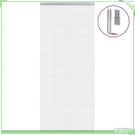 4010011 Moustiquaire de porte à chane 90x200 cm aluminium (1/5)