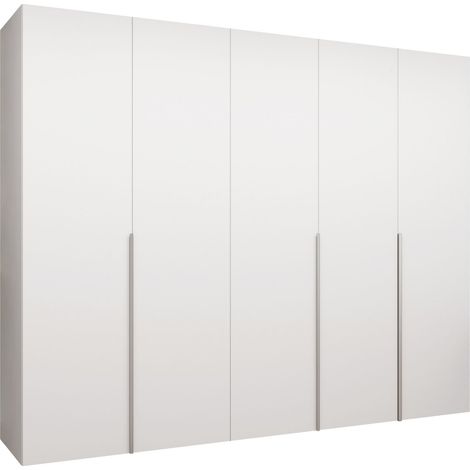 Armario Hartford 538, Blanco, 202x250x52cm, Puertas de armario: Con bisagras, Número de estantes: 0
