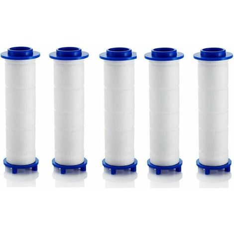 Lot de 5 filtres en coton PP, cartouches d'eau décantées pour filtre de douche pour osmose inverse, électrodes d'alimentation en eau et filtration des particules, 11,5 cm (1/5)