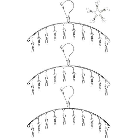 Kleiderständer aus Edelstahl, Sockenhalter, Wäscheständer