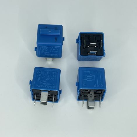 Relais automobile BMW V23134-K59-X313 BMW bleu 4 broches 61366915327/01