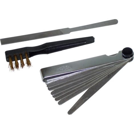 Réglage allumage auto, 3 pièces, 1 jauge, 1 brosse, 1 lime. - AUTOBEST