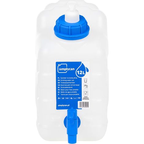 vidaXL Garrafa de agua con grifo y dispensador de jabón plástico 10 l (1/2)