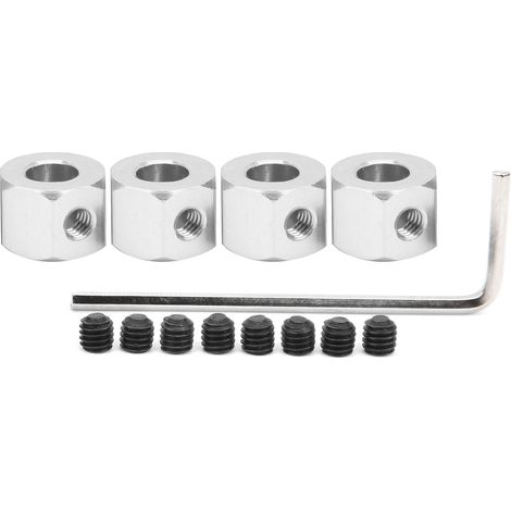 Adaptateur rallonge en alliage aluminium 5-12mm pour pont D12 WPL RC camion argenté (1/5)