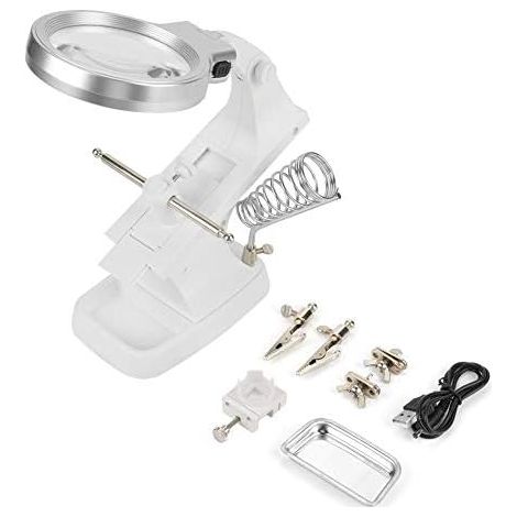 Soldering Hand with LED Light, Third Hand Multi-Function Holder for Electronics, Soldering Station (1/4)