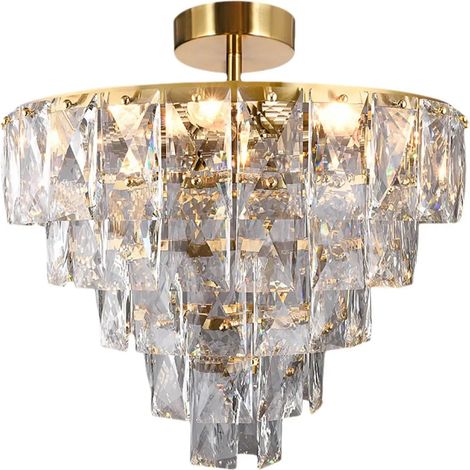 [GEBRAUCHT] B-Ware Chelsea Deckenlampe Deckenleuchte Metall Gold Kronleuchter Glaskristalle ø50cm