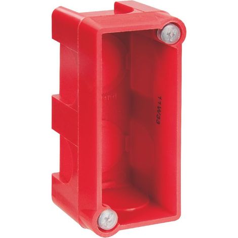 Boîte d'encastrement carrée Batibox maçonnerie Legrand NF prof. 40mm 1 poste