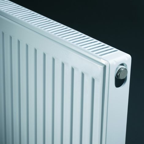 Kartell K-RAD Kompact Type 11 White 600mm x 2000mm Single Panel with Single Convector Horizontal Radiator - S620K (1/2)