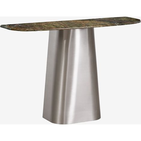 Consolle ingresso 120x40 cm in pietra naturale e acciaio inossidabile Moreila SKLUM