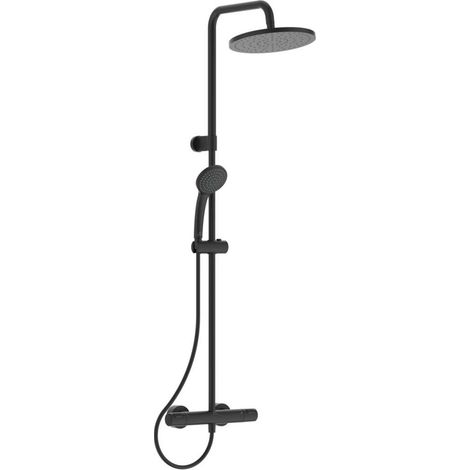 Ideal Standard - Ceratherm T25 Colonna Doccia con Termostatico Esterno, Nero Seta (1/5)