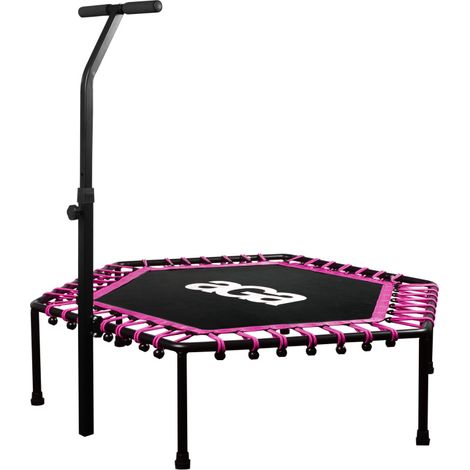 Aga24 – Trampoline de fitness 130 cm – Poignée réglable 105-125 cm – Charge maximale 120 kg – Système de suspension en cordes caoutchouc (1/6)