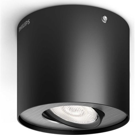 Luminaire LED Plafond en Spot, 1 Spot, 500lm, Noir (1/5)