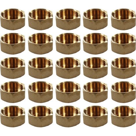 Lot de 25 Bouchons Laiton Femelle 3/4" (20/27) - Arcanaute (1/3)