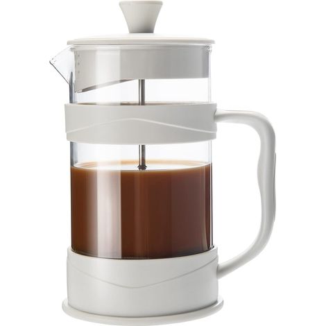Cafetière à piston - Mini presse à café/thé de camping avec filtre en acier inoxydable 304 et verre résistant (1/5)
