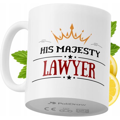 Lustiger Anwaltsbecher mit witzigem Textdesign – ideal für Geburtstage, Namenstage und Feiertage. Hochwertiger Becher für besondere Anlässe im Büro oder Homeoffice. Farbe: Weiß, 330 ml.