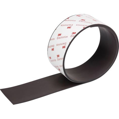 RUBAN ADHÉSIF MAGNÉTIQUE CONRAD COMPONENTS 92013C160 ANTHRACITE (L X L) 1 M X 50 MM 1 ROULEAU(X) (1/2)