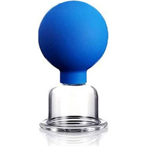 Kit de ventouses pour le visage, ventouses en verre, ventouses de massage à vide en silicone, kit de ventouses professionnel - 4 pièces (1/5)