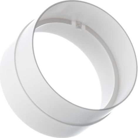 125 mm Duct Connector - Ventilation Duct - PVC Plastic (1/3)