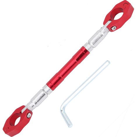 GARRYFIZH Guidon d'équilibre universel réglable en alliage d'aluminium pour moto, rouge (1/5)