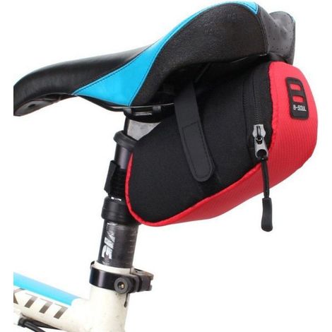 Borsa da sella per bicicletta, borsa da sella multifunzionale per bicicletta, borsa da sella per mountain bike e bici da strada, set di borse da sella per bicicletta, per mountain bike e (1/5)