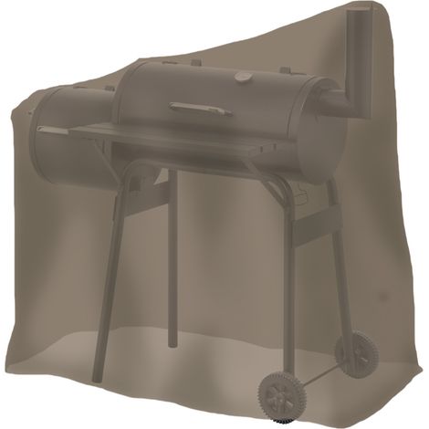 Tepro Grillabdeckung Abdeckhaube für Smoker Schutzhülle Abdeckplane klein, taupe (1/2)