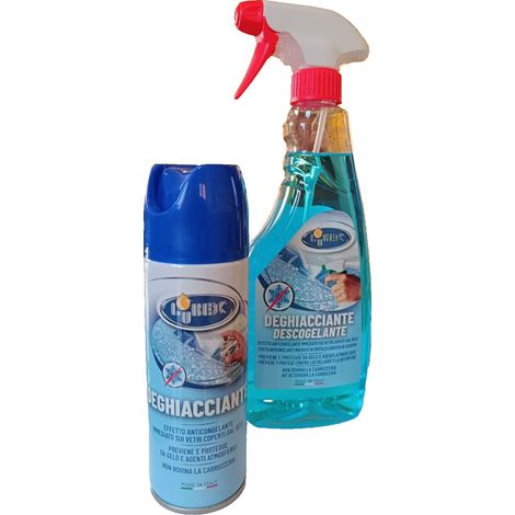 Deghiacciante Parabrezza Auto LUBEX Sciogli Ghiaccio cristalli 200 ml + 500 ml (1/5)