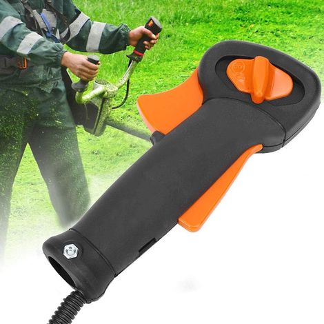 Commande de commutateur de poignée d'accélérateur pour débroussailleuse FS120 FS200 FS250, câble de gaz renforcé, Suitable for Stihl 4128790 1301, usage professionnel, entretien espaces verts, travaux (1/5)