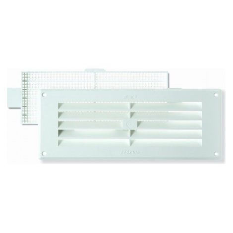 CONJUNTO HORIZONTAL PEQUEÃ‘O REJILLA Y MOSQUITERA 10,5X27CM BLANCO - BRINOX