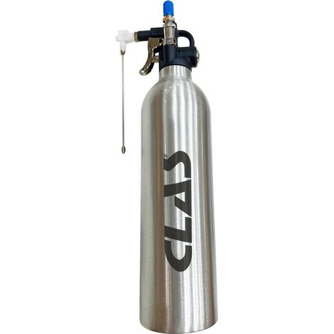 Clas – Aérosol rechargeable haute pression 620ml – Buse 2 en 1 (brouillard et jet) – Diffusion par gâchette – Bouteille aluminium 12bar (1/2)