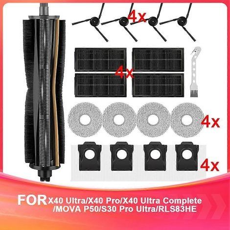 Pièces de rechange pour aspirateurs Dreame X40 Ultra/X40 Pro/X40 Ultra Complete/MOVA P50/S30 Pro Ultra/RLS83HE (1/5)