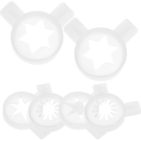 6pcs Ice Cream Maker Nozzle Set Decorative Soft Serve Machine Attachments for Creating Unique Ice Cream Shapes Small Appliance Parts Accessories (1/5)