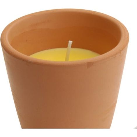 Vela con citronela en Terracota Ø5,5x5cm Euro/Uni