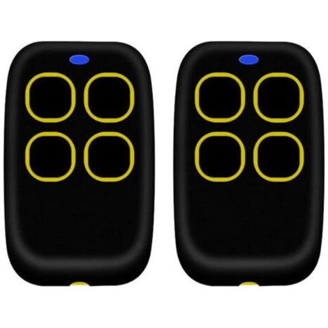 BARKBUSTERS 2PCSTélécommande portail universelle 4 en 1, télécommande rolling code universel multifréquence de 250 à 913 mhz. Radiocommande portail programmable version mise à jour avec liste de compa (1/4)