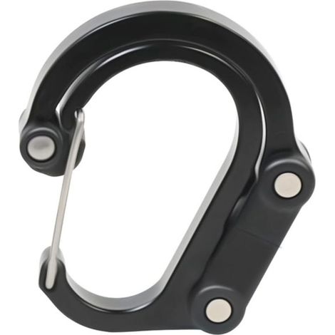 Mousqueton de verrouillage, mousqueton en alliage d'aluminium en forme de D