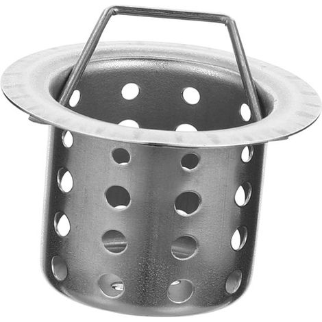 Tappo di scarico per lavello in acciaio inox - Cestello filtrante in acciaio inox - Facile da pulire e lavabile in lavastoviglie - Resistente ai graffi (1/5)