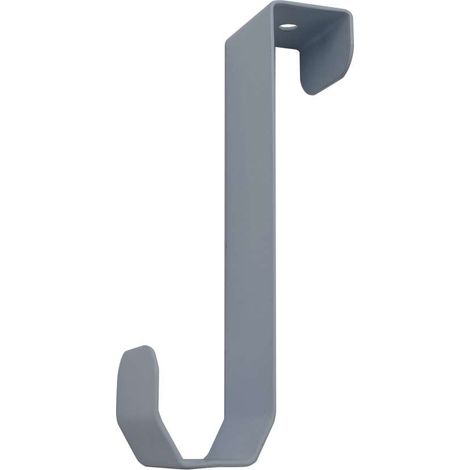 Gancio doppia funzione per scaldasalviette o porte grigio
