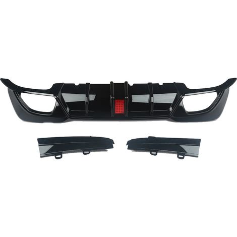 Diffuseur de pare-chocs arrière, version sport, compatible avec BMW Série 3 G20 G21, Noir Brillant (1/2)