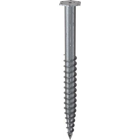 KRINNER Schraubfundament M Länge 1300 mm Ø 89 mmGewinde M24 11,6 kg Stahl (1/2)