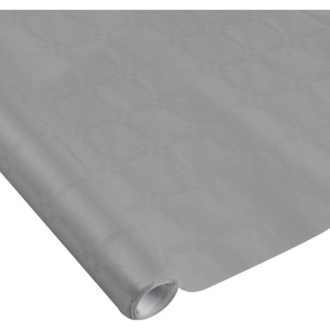 Nappe en papier Damasse 1.18 x 5 m Vitamina Gris
