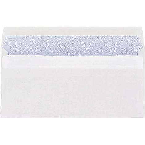 Enveloppe 110 x 220 mm budget 80 g SF auto blanche - Boîte de 500 - Maxiburo (1/2)