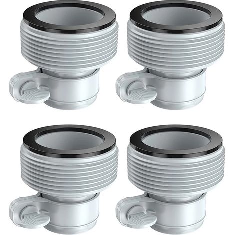 4pcs For Intex 29061E Type B Intex Pool Clamp On Fittings Intex Hose Adapter Converter Pool Accessory 1.25in to 1.5in Pump Parts (1/5)