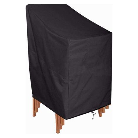Waterproof Stackable Garden Chair Cover, Fabric Outdoor Chair Cover for Garden and Balcony Chairs, Windproof, UV Resistant Garden Armchair Cover - 64x64x70/120 cm (1/4)