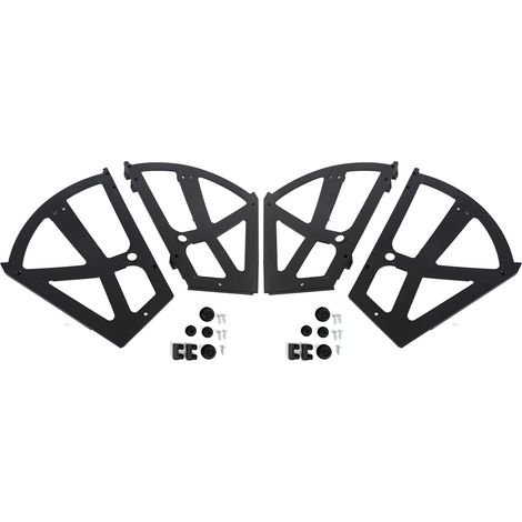 Accessoires de Commode Chaussures - Jeu de 4 Plaques Tournantes ABS pour Doubler la Capacité avec Accessoires de Fixation (1/5)