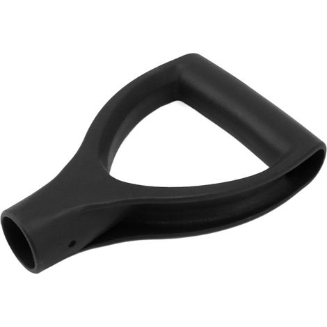 Manche de pelle en D, diamètre intérieur de 32 mm, en plastique, installation rapide, manche pour déneiger, outil de ratissage, couleur noire. (1/5)