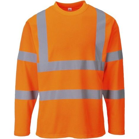 T-shirt Hi-vis Manches Longues Couleur : Orange Taille S - Portwest (1/2)