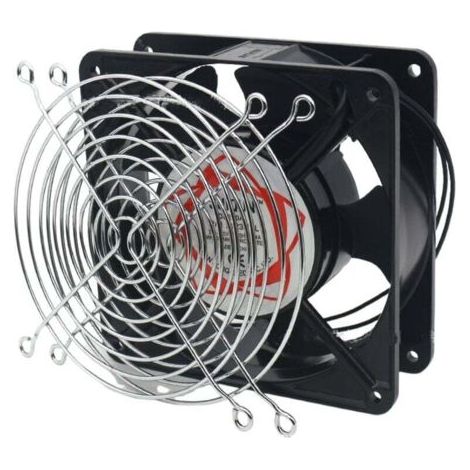 Ventilateur axial pour cassette de cheminée, insérable, haute température, de pales métalliques, silencieux et universel. 120 x 120 x 38 mm