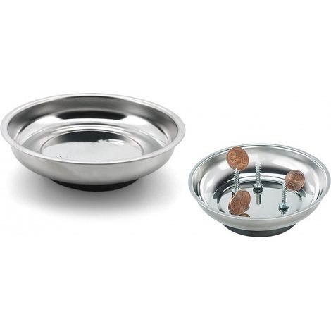 TrAdE Shop Traesio - Ciotola Vaschetta Magneteca Diametro 110 Mm Tondo Magnetico Montaggio Vaschette Porta Utensili Minuterie -